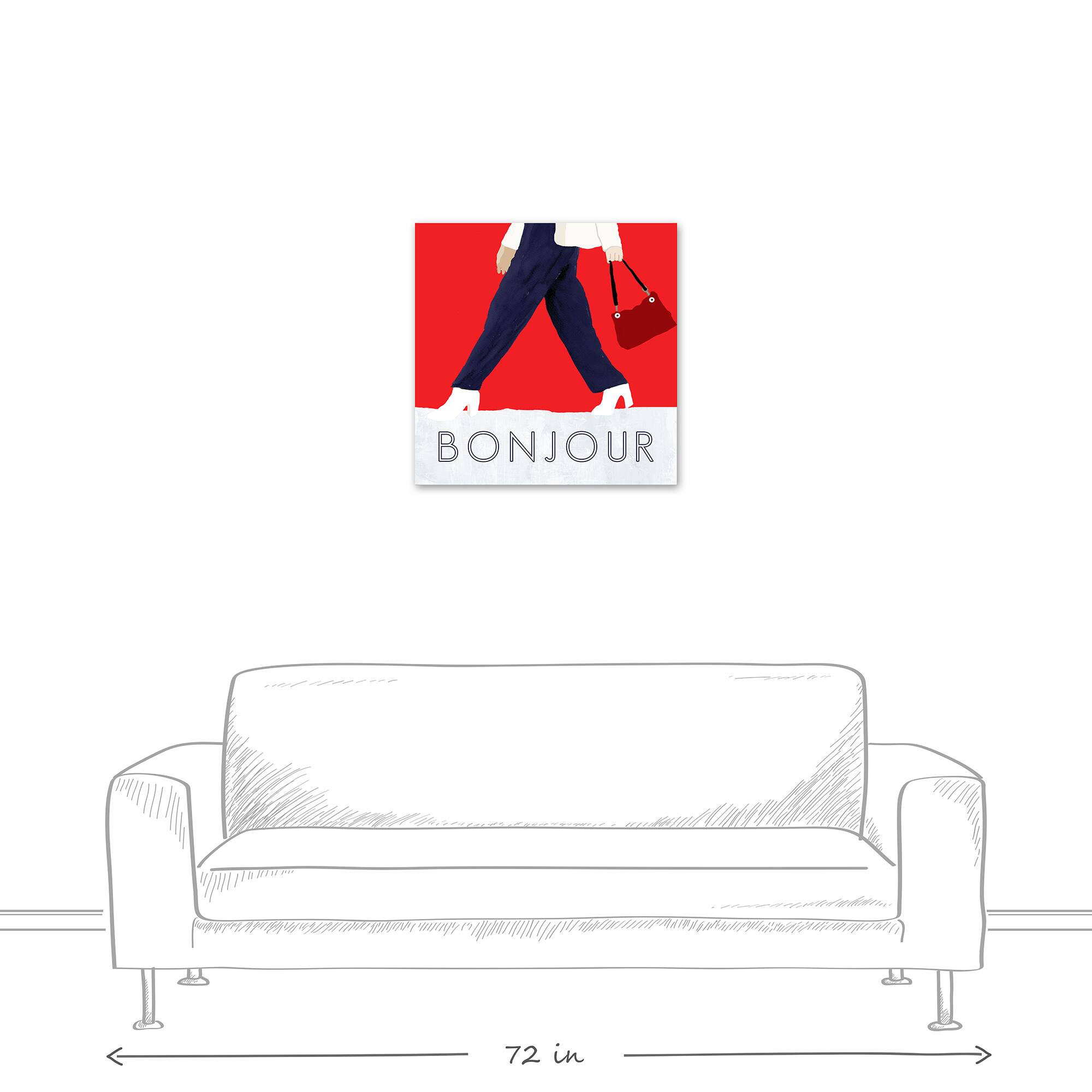 Bonjour Canvas Wall Art